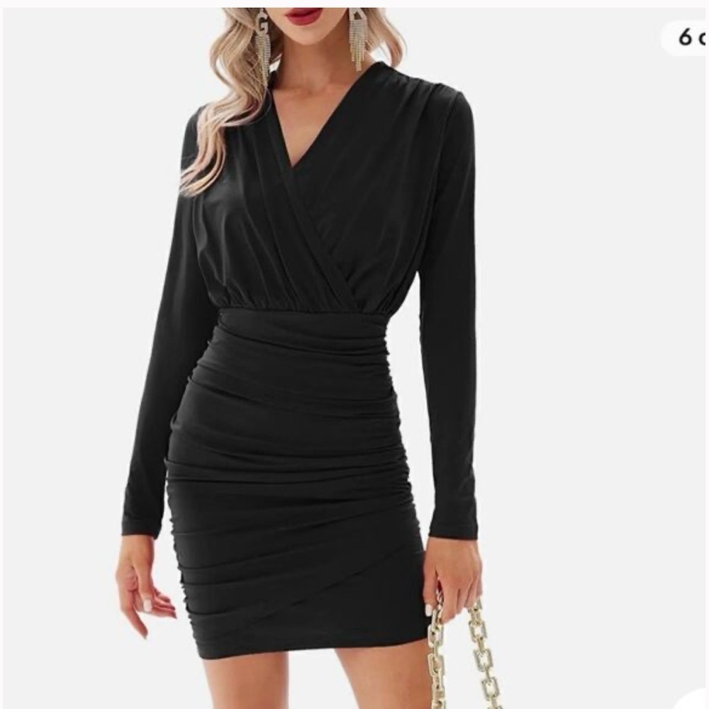 Grace Karin Black Long Sleeve Dress